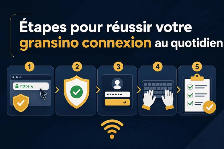 Étapes pour réussir votre gransino connexion au quotidien